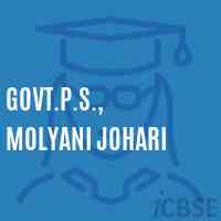 Govt.P.S., Molyani Johari Primary School Logo
