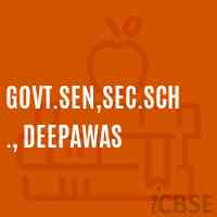 Govt.Sen,Sec.Sch., Deepawas High School Logo
