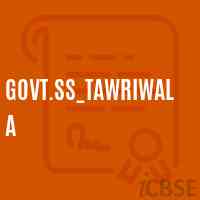Govt.Ss_Tawriwala Secondary School Logo