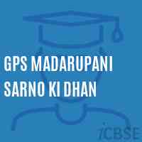 Gps Madarupani Sarno Ki Dhan Primary School Logo