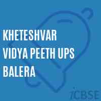 Kheteshvar Vidya Peeth Ups Balera Middle School Logo