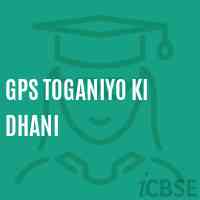 Gps Toganiyo Ki Dhani Primary School Logo