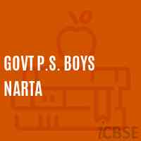 Govt P.S. Boys Narta Primary School Logo
