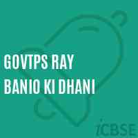 Govtps Ray Banio Ki Dhani Primary School Logo