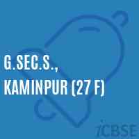 G.Sec.S., Kaminpur (27 F) Secondary School Logo