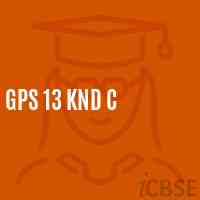 Gps 13 Knd C Primary School Logo