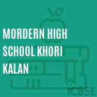 Mordern High School Khori Kalan Logo