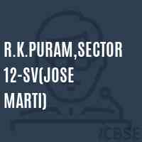 R.K.Puram,Sector12-SV(Jose Marti) Senior Secondary School Logo