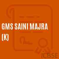 Gms Saini Majra (K) Middle School Logo