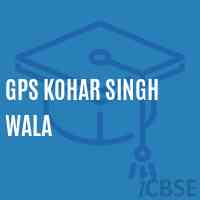 Gps Kohar Singh Wala Primary School Logo