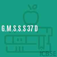 G.M.S.S.S 37 D Senior Secondary School Logo