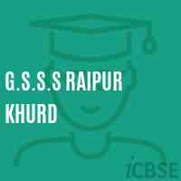 G.S.S.S Raipur Khurd Senior Secondary School Logo