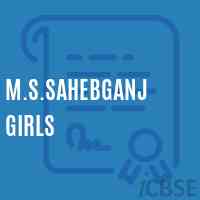 M.S.Sahebganj Girls Middle School Logo