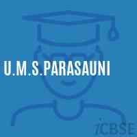 U.M.S.Parasauni Middle School Logo