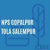 Nps Gopalpur Tola Salempur Primary School Logo