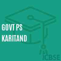 Govt Ps Karitand Primary School Logo