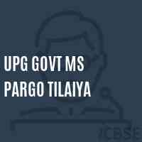 Upg Govt Ms Pargo Tilaiya Middle School Logo