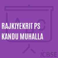Rajkiyekrit Ps Kandu Muhalla Primary School Logo