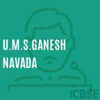 U.M.S.Ganesh Navada Middle School Logo
