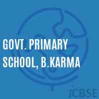 Govt. Primary School, B.Karma Logo
