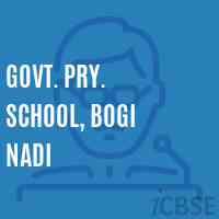 Govt. Pry. School, Bogi Nadi Logo