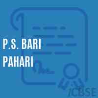 P.S. Bari Pahari Primary School Logo
