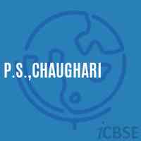 P.S.,Chaughari Primary School Logo