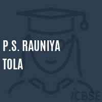 P.S. Rauniya Tola Primary School Logo