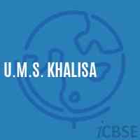 U.M.S. Khalisa Middle School Logo
