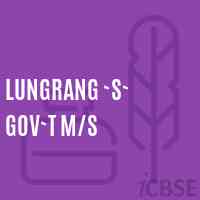 Lungrang `s` Gov`t M/s School Logo