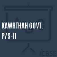 Kawrthah Govt. P/s-Ii Primary School Logo