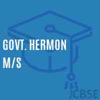Govt. Hermon M/s School Logo