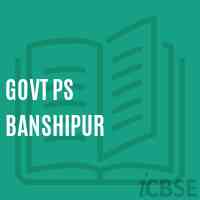 Govt Ps Banshipur Primary School Logo