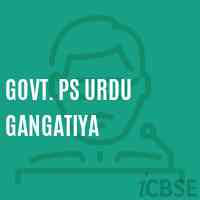 Govt. Ps Urdu Gangatiya Primary School Logo