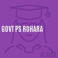 Govt Ps Rohara Primary School Logo