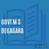 Govt M S Degagara Middle School Logo