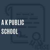 A K Public School Logo