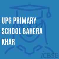 Upg Primary School Bahera Khar Logo