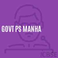 Govt Ps Manha Primary School Logo