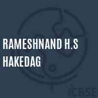 Rameshnand H.S Hakedag Secondary School Logo