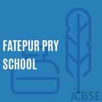 Fatepur Pry School Logo