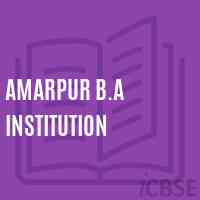 Amarpur B.A Institution High School Logo