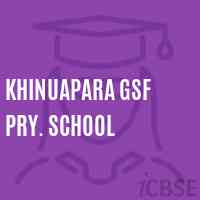 Khinuapara Gsf Pry. School Logo
