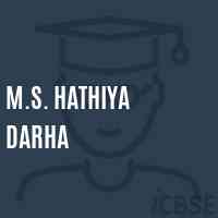 M.S. Hathiya Darha Secondary School Logo