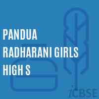 Pandua Radharani Girls High S High School Logo
