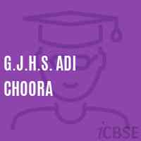 G.J.H.S. Adi Choora Middle School Logo