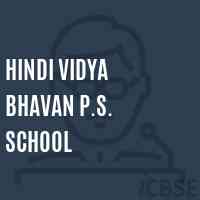 Hindi Vidya Bhavan P.S. School Logo