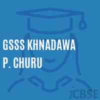 Gsss Khnadawa P. Churu High School Logo