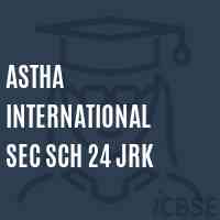 Astha International Sec Sch 24 Jrk Secondary School Logo
