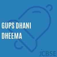 Gups Dhani Dheema Middle School Logo
